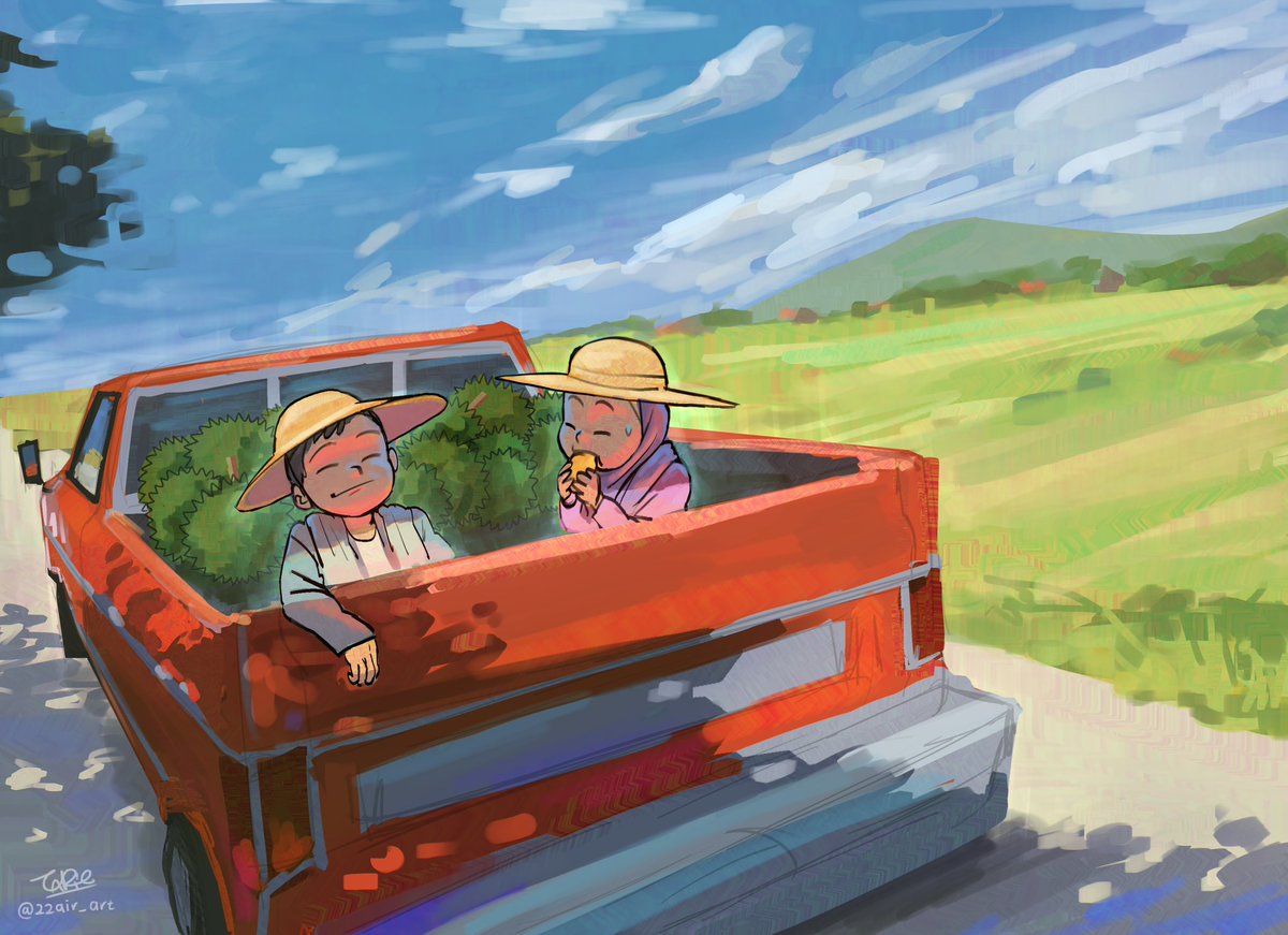 Pulang dari dusun durian 🌳🌿