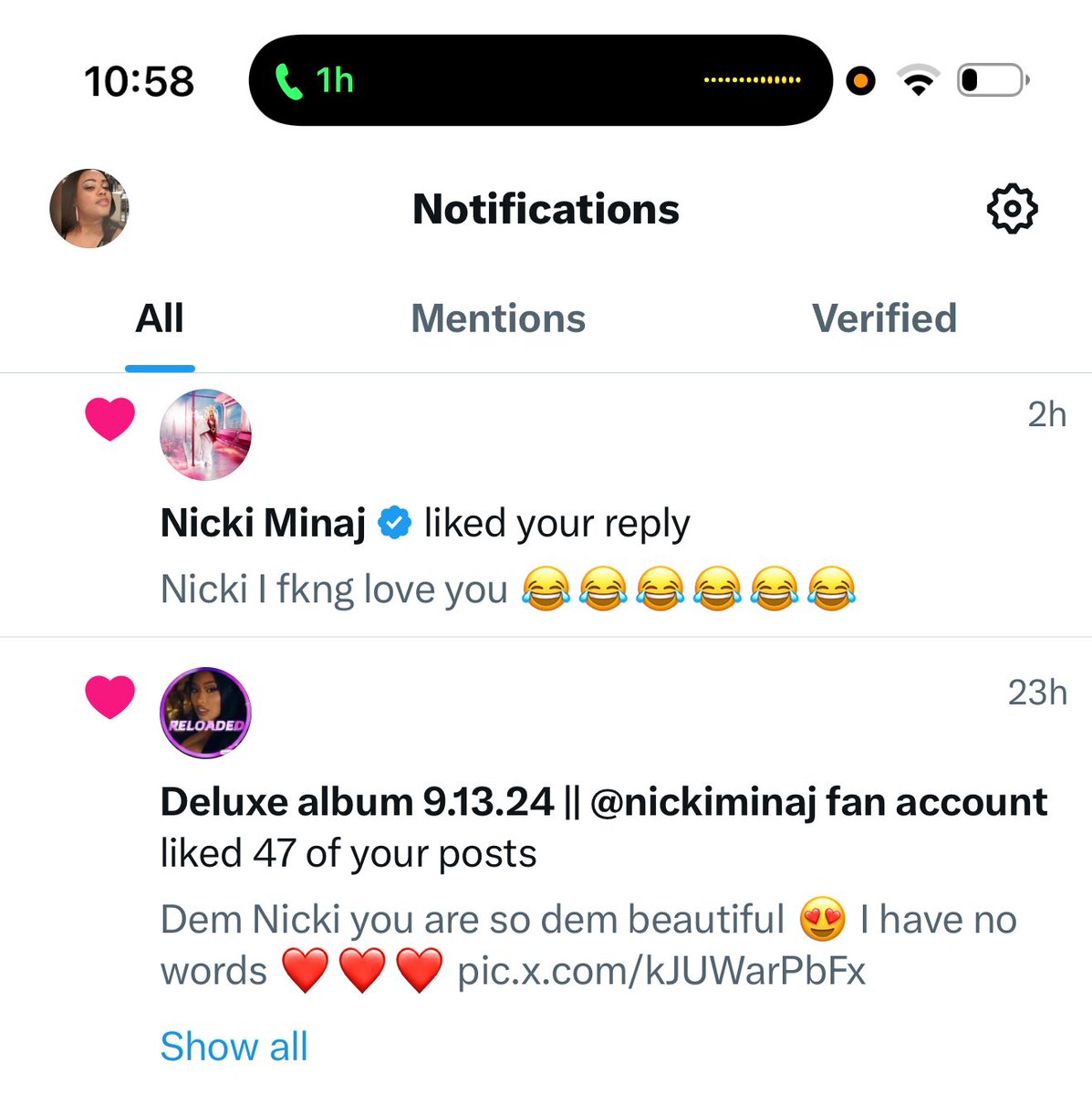 humble_sherene's tweet image. Love 💕 you 4life we lock in queen. You the mean her!!! 😝 that my queen.