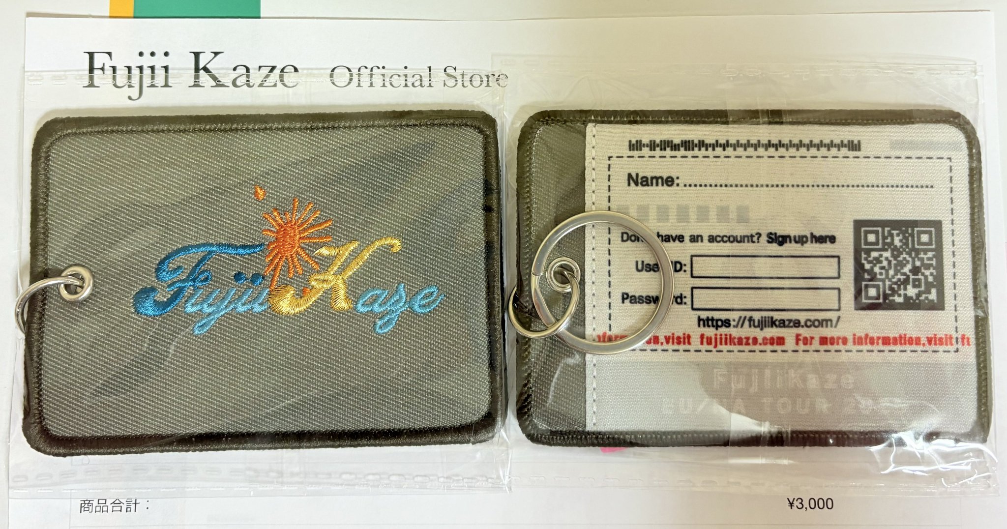 藤井風 ラゲッジタグ EU / NA TOUR 2025