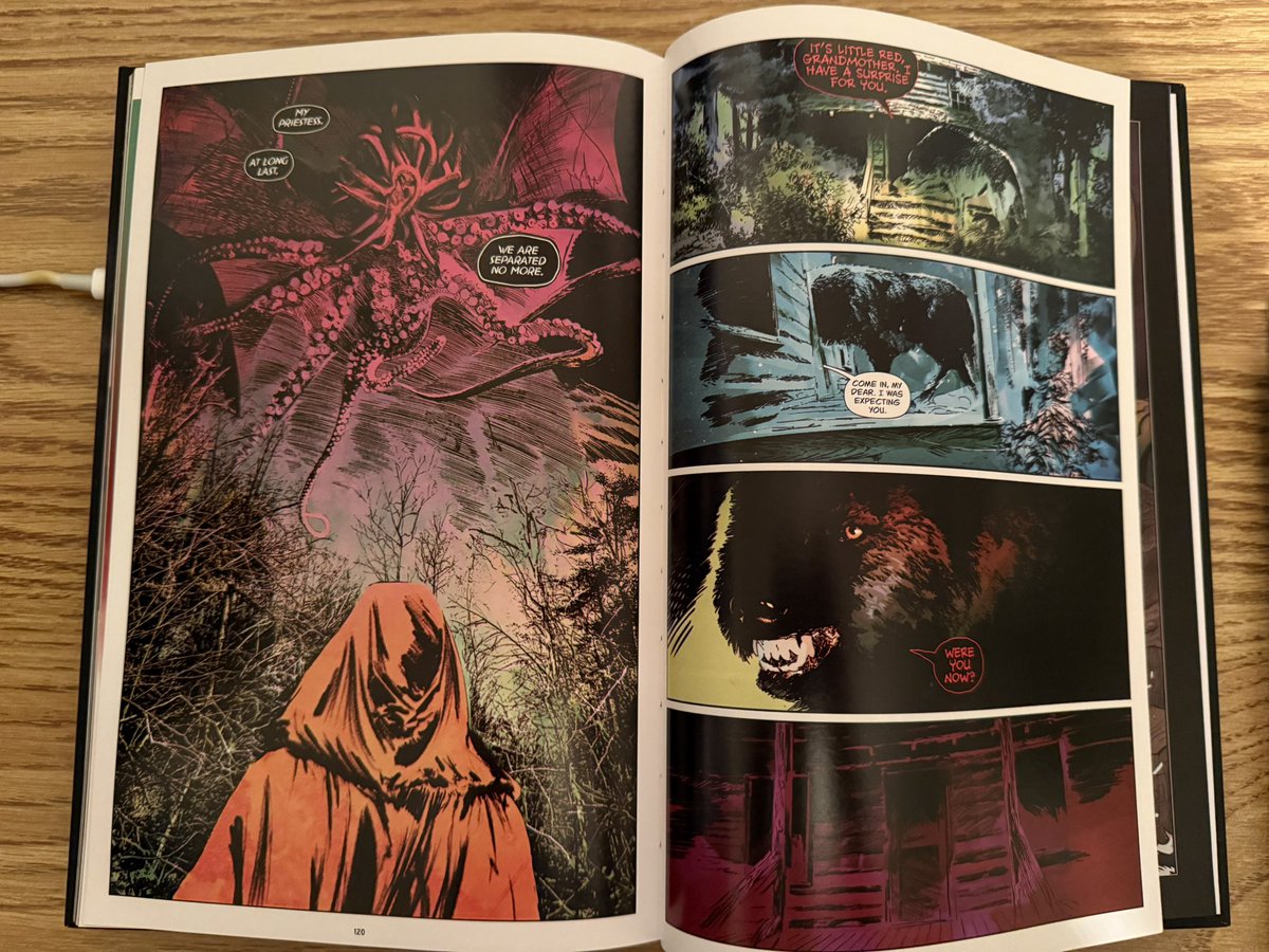 Nandor Fox Shaffer (@nandorfox) on Twitter photo CTHULHU INVADES FAIRY TALES is in the house!
I wrote the 12-page story “The Little Red Priestess” and my pal <a href="/MarcoRoblin/">Marco Roblin</a> brought it to life!
Massive thanks to <a href="/jesterlou/">Travis Gibb - Cthulhu Invades Fairy Tales 2</a> for the opportunity to play in this sandbox and <a href="/jayboy495/">Jerome Gagnon 💬</a> for the superb letters!
#indiecomics #comics CTHULHU INVADES FAIRY TALES is in the house!
I wrote the 12-page story “The Little Red Priestess” and my pal <a href="/MarcoRoblin/">Marco Roblin</a> brought it to life!
Massive thanks to <a href="/jesterlou/">Travis Gibb - Cthulhu Invades Fairy Tales 2</a> for the opportunity to play in this sandbox and <a href="/jayboy495/">Jerome Gagnon 💬</a> for the superb letters!
#indiecomics #comics