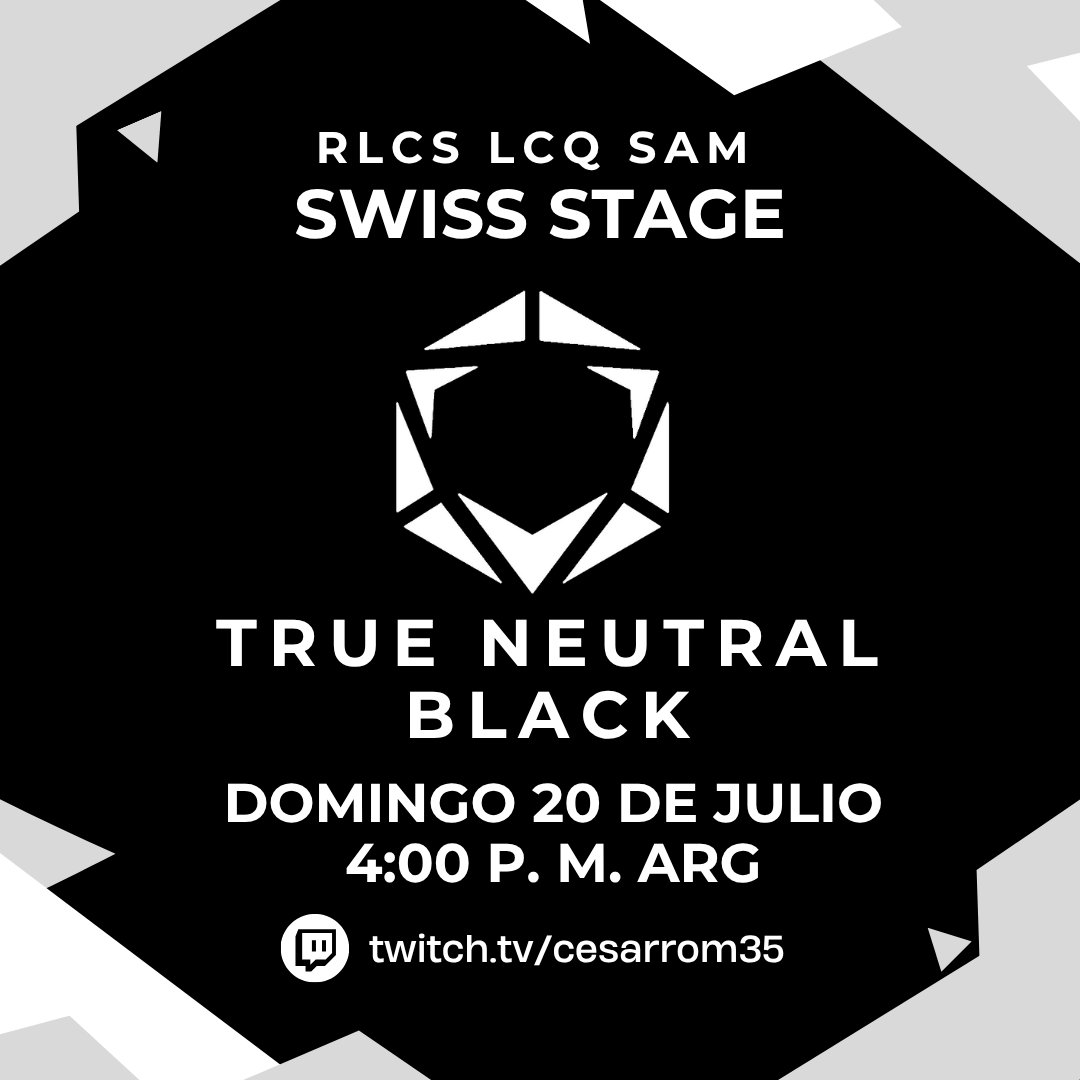 Mañana empieza el suizo de la última qualy del año de la #RLCS en búsqueda de clasificar al mundial junto a <a href="/trueneutralgg/">True Neutral</a> black
A darlo todo por última vez en el año

🇦🇷<a href="/kevinachorl/">Kevinacho</a>
🇧🇷<a href="/Follyrll/">Folly</a>
🇧🇷<a href="/ReisPlasma/">GPlasma</a>
🇦🇷@srskeletor (coach)