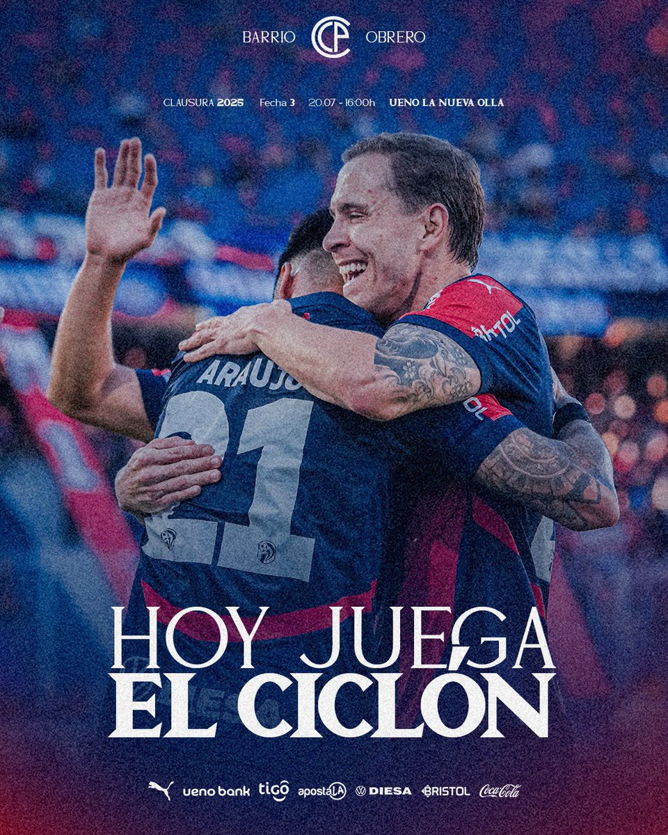 CCP1912oficial's tweet photo. 🌪️ ¡𝑯𝒐𝒚 𝒋𝒖𝒆𝒈𝒂 𝒆𝒍 𝑪𝒊𝒄𝒍𝒐́𝒏! 🔵🔴 https://t.co/BIBC0c2TkC
