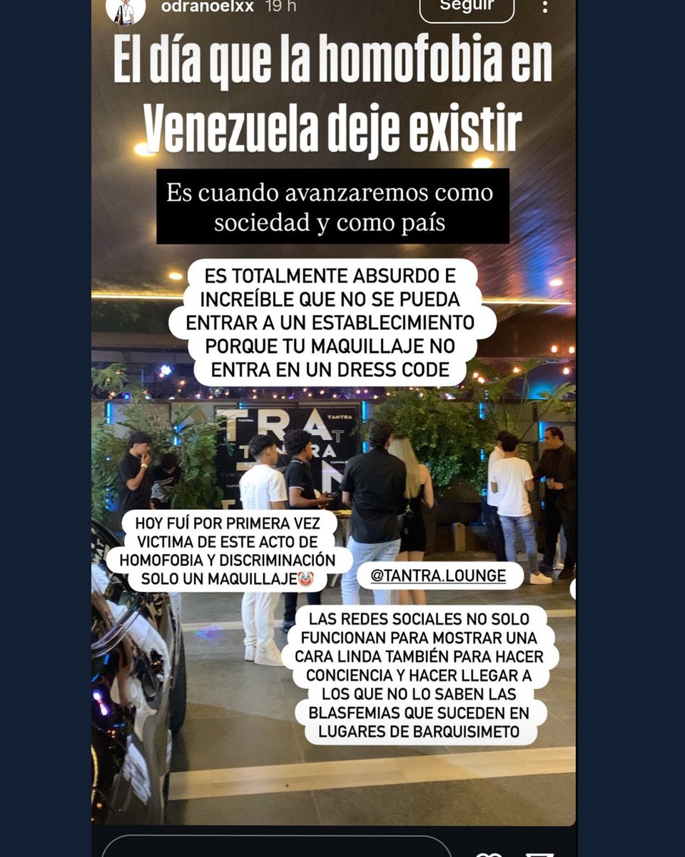 OrgulloLGBTIVE's tweet image. Discriminación en Tantra
Anoche, dos jóvenes fueron víctimas de homofobia en la discoteca Tantra de Barquisimeto. La Seguridad les negó la entrada por ser homosexuales....

instagram.com/p/DMUDXavoJYY/…