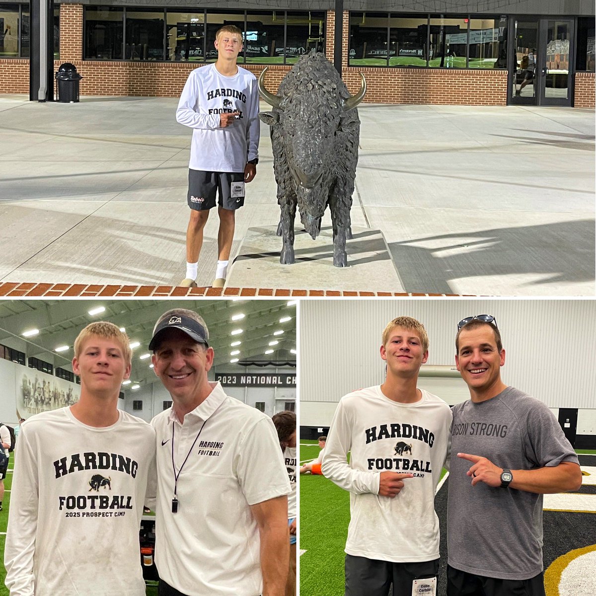 Colin_Corbitt (@colin_corbitt) on Twitter photo Great day kicking at Harding University Prospect Camp! Thank you to Coach <a href="/PaulSimmonsHU/">Paul Simmons</a> and Coach <a href="/ltribb3/">Luke Tribble</a> for having me! #GoBisons
#thewilhoitway <a href="/Coach_Dean11/">William Dean, CSCS</a> Great day kicking at Harding University Prospect Camp! Thank you to Coach <a href="/PaulSimmonsHU/">Paul Simmons</a> and Coach <a href="/ltribb3/">Luke Tribble</a> for having me! #GoBisons
#thewilhoitway <a href="/Coach_Dean11/">William Dean, CSCS</a>
