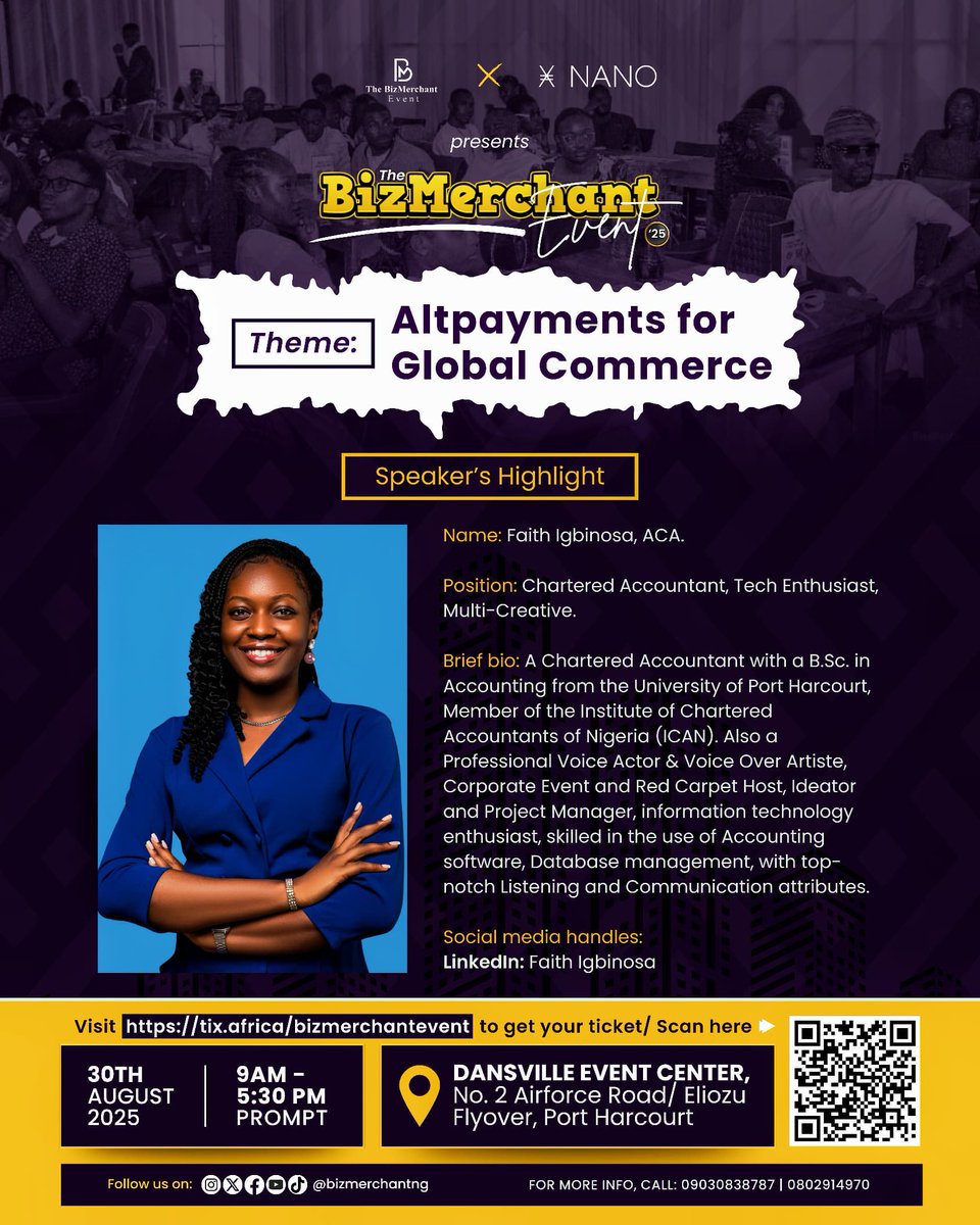 Bizmerchant Brief (@_bizmerchant) on Twitter photo Accounting for Founders & SMEs
No Records, No Business
You may be making sales but without accounting, you're winging it. Learn core finance practices and bookkeeping tools to stay on track.
🎟 Join forward-thinking SMEs at The BizMerchant Event: 
tix.africa/bizmerchanteve… Accounting for Founders & SMEs
No Records, No Business
You may be making sales but without accounting, you're winging it. Learn core finance practices and bookkeeping tools to stay on track.
🎟 Join forward-thinking SMEs at The BizMerchant Event: 
tix.africa/bizmerchanteve…