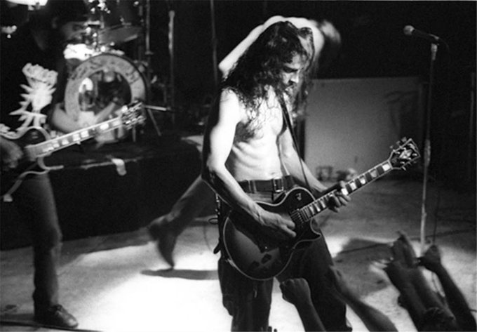 all90saltrock's tweet image. Soundgarden in Seattle, 1991. Photo by Lance Mercer.