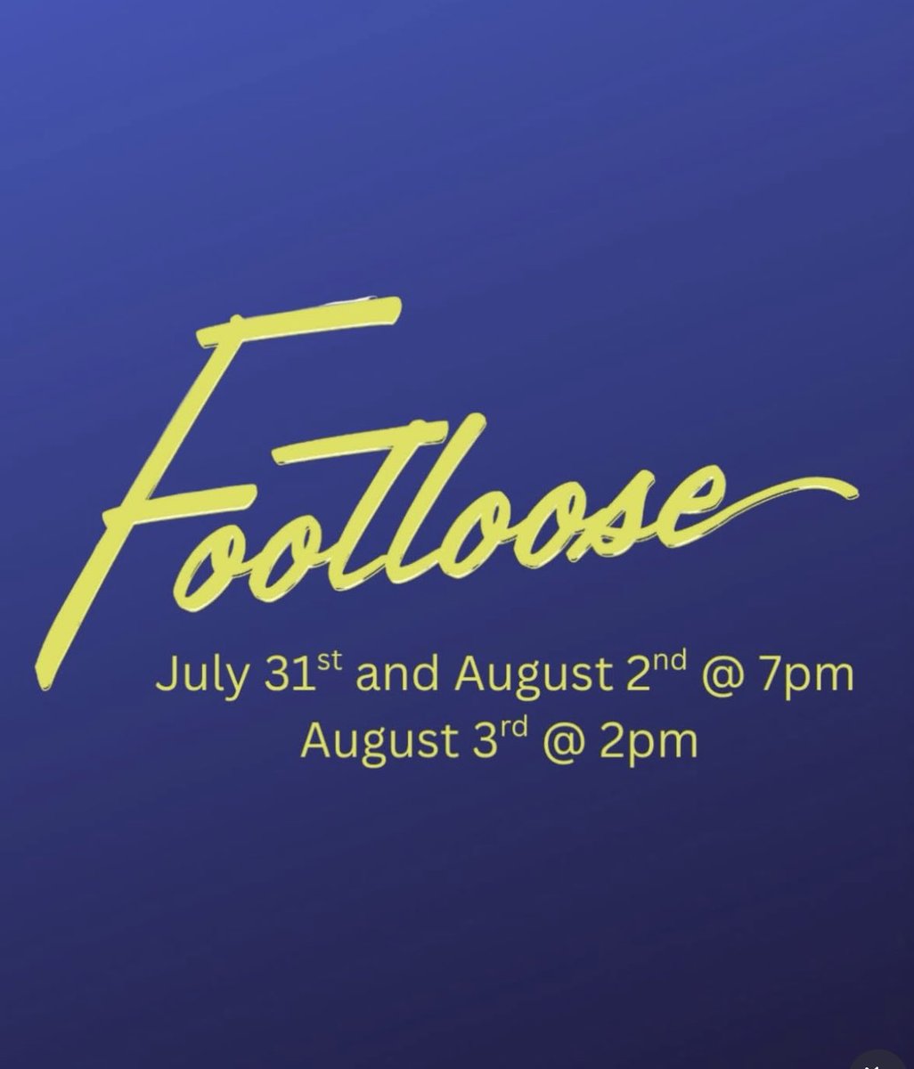 Hopewell Valley Children’s Theatre presents Footloose! “Kick off your Sunday shoes” and join us for a foot stomping’ time! Tickets available on 7/21 at cur8.com!