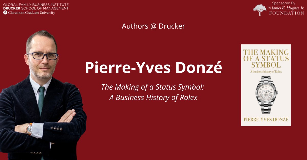 I had the great pleasure of talking with Dave Specht for the YouTube channel he hosts for Drucker School of Management. We discussed my book on ROLEX.
youtube.com/watch?v=O3-yXF…