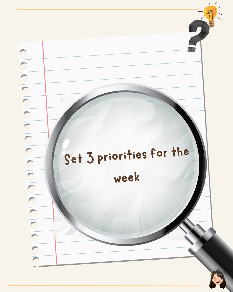 organizeby_e's tweet image. Sunday Reset = peaceful mind + productive week 📷Take 30 minutes to get your life together before the chaos begins. Little steps now, big results later.  📷 DM me to share your own student routine! #SundayReset #StudentRoutine #PlanYourWeek #StudyWithMe #StudentLife