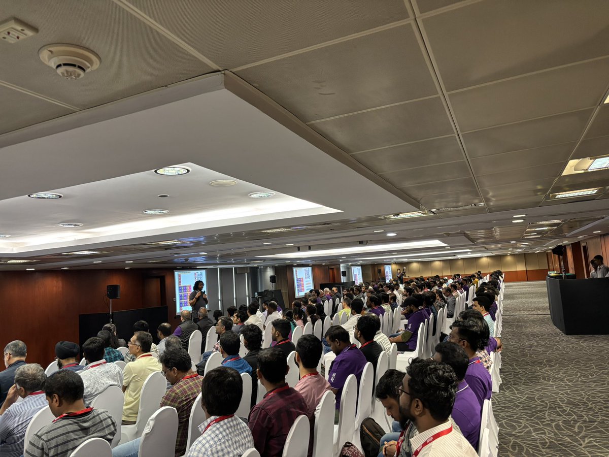 Karan Dodwal OCM ♠ (@dodwaldbv) on Twitter photo Full packed house at Hyderabad #Aioug aioug.org/ocyatra/2025 <a href="/AIOUG/">All India Oracle Users Group (AIOUG)</a> <a href="/oracleace/">Oracle ACE Program</a> #OCYatra2025 #aioug <a href="/OracleCloud/">Oracle Cloud</a> <a href="/OracleExadata/">Oracle Exadata</a> <a href="/sandeshr/">Sandesh Rao</a> <a href="/OracleDatabase/">Oracle Database</a> <a href="/sai_penumuru/">Sai Penumuru</a> <a href="/tanwanichandan/">Chandan Tanwani</a> Full packed house at Hyderabad #Aioug aioug.org/ocyatra/2025 <a href="/AIOUG/">All India Oracle Users Group (AIOUG)</a> <a href="/oracleace/">Oracle ACE Program</a> #OCYatra2025 #aioug <a href="/OracleCloud/">Oracle Cloud</a> <a href="/OracleExadata/">Oracle Exadata</a> <a href="/sandeshr/">Sandesh Rao</a> <a href="/OracleDatabase/">Oracle Database</a> <a href="/sai_penumuru/">Sai Penumuru</a> <a href="/tanwanichandan/">Chandan Tanwani</a>