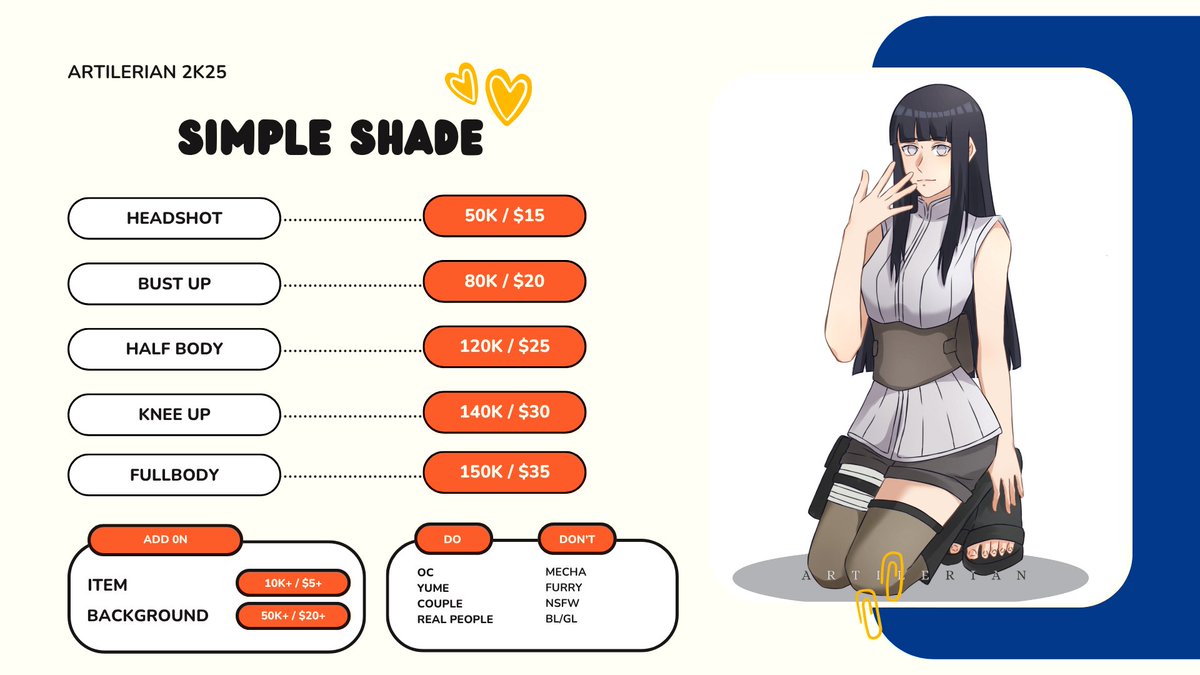 artilerian's tweet image. ☆°OPEN COMMISSION°☆
RT and like are very apreciated💕
Hi!! I'm open a new commission. You can send me a DM if you interested. Feel free to ask me anything!
Vgen: vgen.co/artilerian
More sample: artilerian-comms.carrd.co
#commissionopen #zonakarya #artidn #commissionart