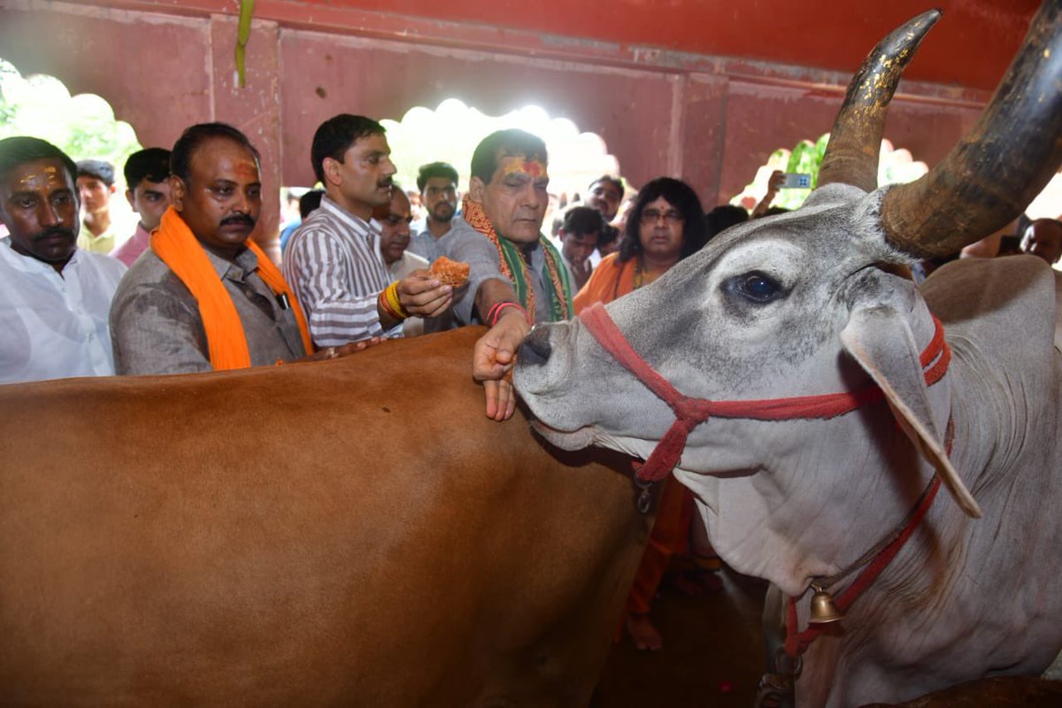 कृष्णं वंदे जगद्गुरुम्!

कल तुलसी तपोवन गौशाला मावली वृन्दावन, मथुरा में आयोजित ‘गौ महोत्सव’ कार्यक्रम में शामिल होकर उपस्थित भक्तों को संबोधित किया। इस स्थल पर लगभग 25000 गोवंश हैं; यहाँ की दिव्य ऊर्जा की पवित्र सन्निधि से हृदय अभिभूत हुआ।

साथ ही पूज्य कौशिक जी महाराज के