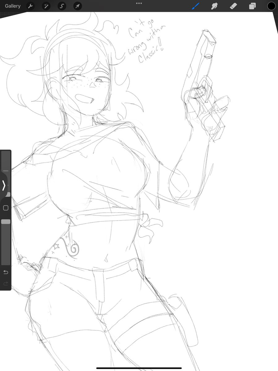 DrawsGus's tweet image. Still chugging along with art fight doodles 😤