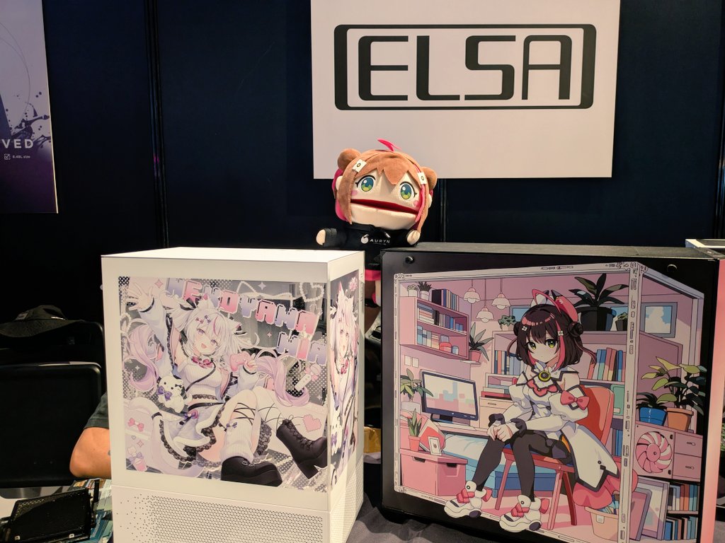 猫山みあ×ELSAコラボケース ゲーミングPC】デスクトップ／キャラクター