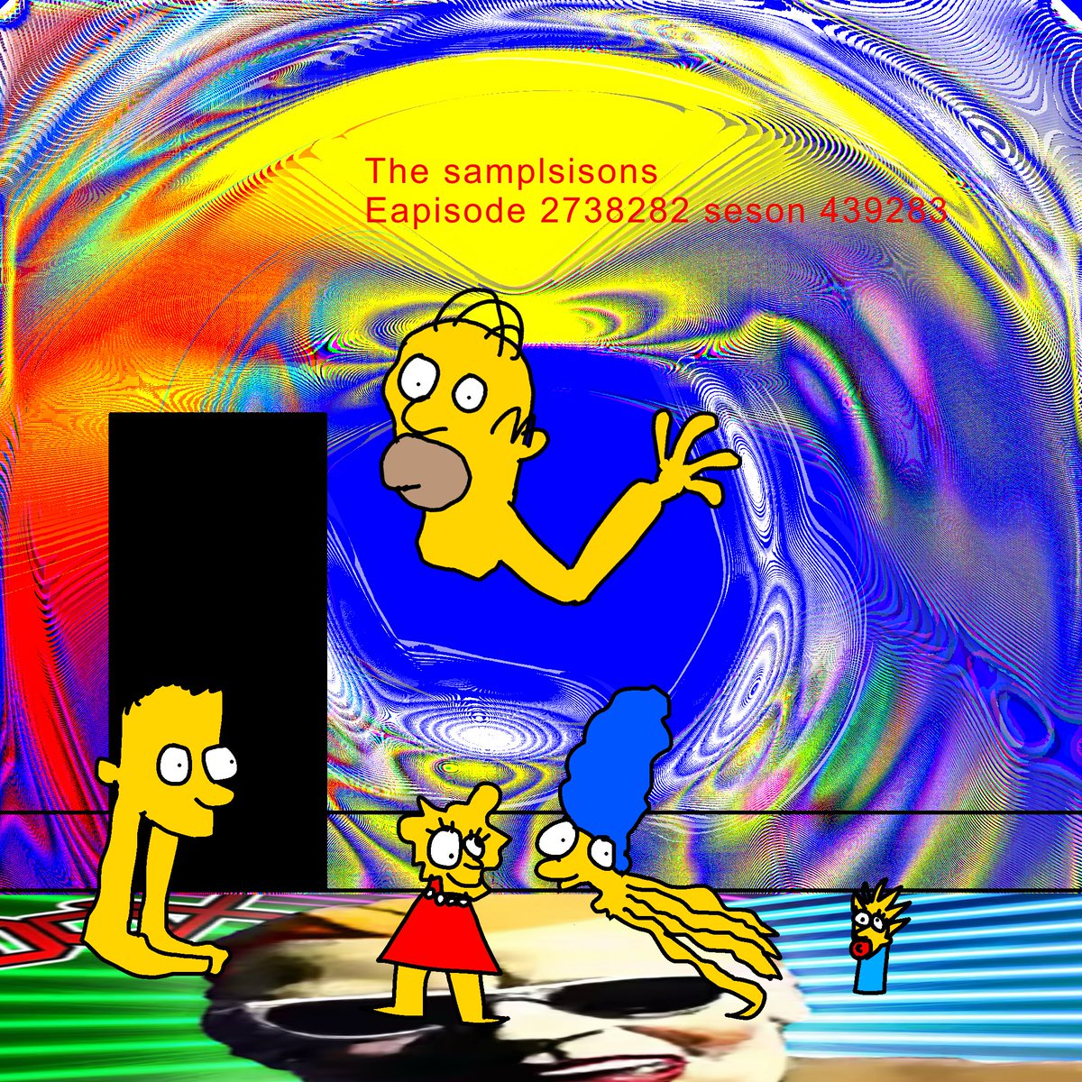 An immortal tv show #thesimpsons #bart #lisa #homer #marge #maggie #art #artfight2025 #tv #retro