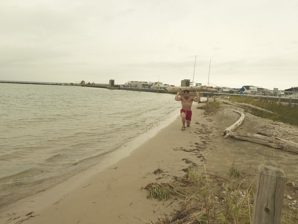 At the beach, using driftwood log, go for a 3 set 39 rep weighted behind the neck sand jump lunge twists then add progressive resistance overload for desired effect. #Exodus3:18 #stayingalivein2025 #fattofitnoquit #fightyoflight #fababs #icanucantoo #generationjoshua

@