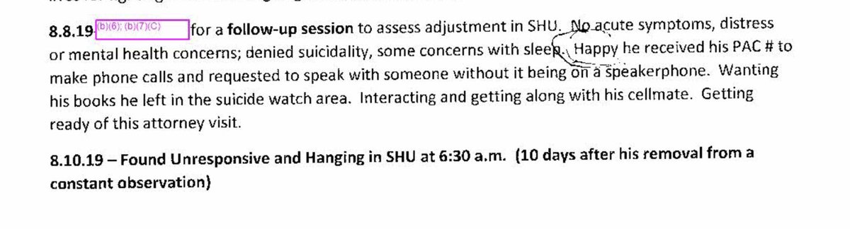 Here are hundreds of pages of testimony regarding Jeffrey Epstein's  charges. Just search for "Epstein". His suicide watch docs are disturbing.   Again... it's not rocket science finding legal files on Epstein. documentcloud.org/documents/?q=e…
documentcloud.org/documents/2383…