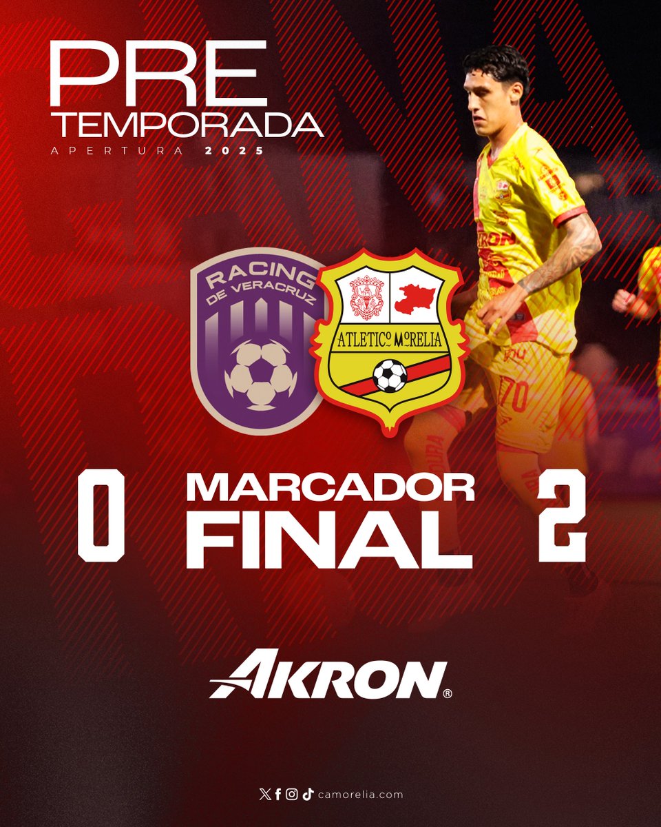 C_A_Morelia's tweet image. | @Grupo_AKRON | Terminó el partido en Veracruz. Triunfo para el CANARIO 👊
@RacingVeracruz_ 0 - 2 CAM
⚽️ Luis Sandoval
⚽️Josué Martínez
#DelCanarioSoy
