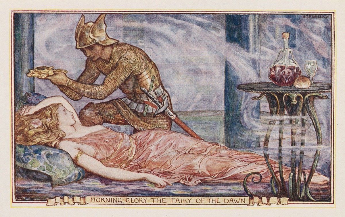 o0aga0o's tweet image. Morning-Glory the fairy of the Dawn (1901)
Henry Justice Ford (English, 1860–1941)