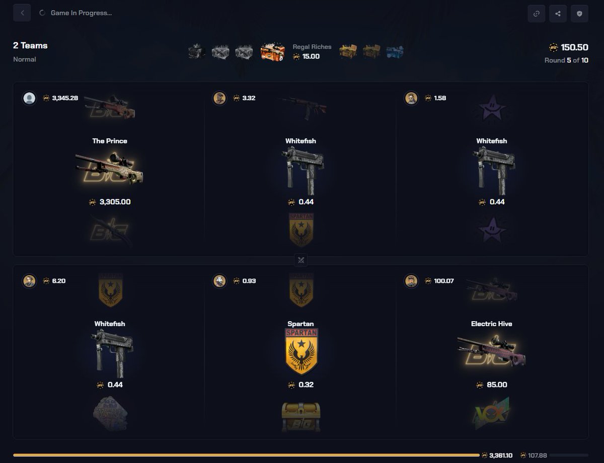 lancekick's tweet image. FINALLY GETTING LUCKY ON @csgobig 

Two of my biggest wins this week 😋Top item pulls on both battles!

RT + Reply below for a $100 giveaway in $ETH ($50 x 2 winners)❤️

NEW 20,000 Chips Bi-Weekly race &amp;amp; instant wager rewards are live! 💎 Use &quot;BTCs&quot; btcs.gg/leaderboard