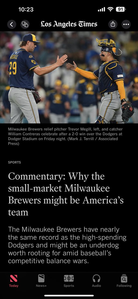 Biebert's tweet image. There’s something in the fresh water here in Milwaukee.