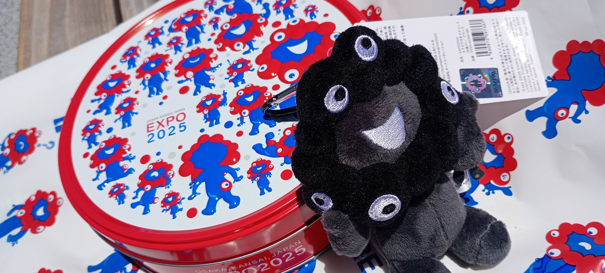 Expo 2025 カラビナ付きマスコット EP25-ACMO-BK 黒ミャクミャク