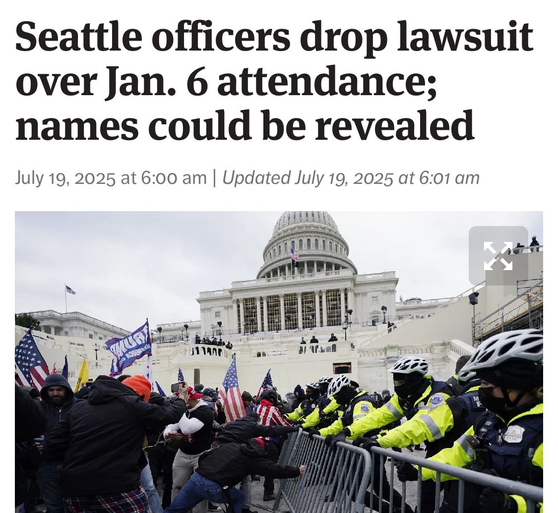 DivestSPD's tweet image. Officers Scotty Bach, Michael Settle, Jacob Briskey, and Jason Marchione have dropped their lawsuit.
Now the OPA can release their names (which we’ve had for four years.)