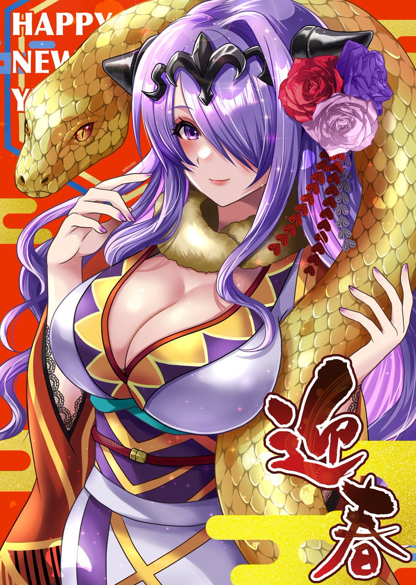 Akimiiiii's tweet image. #これを見た人は着物美人を貼ってください
カミラ姉さん🐍✨