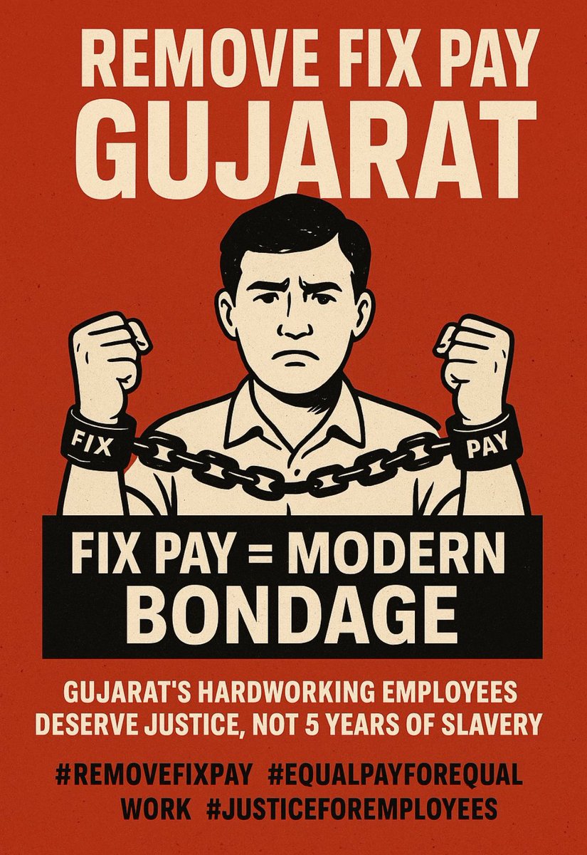 alkeshpatel27's tweet photo. #Remove_Fixpay_in_gujarat
#REMOVE_FIX_PAY_IN_GUJARAT
@PMOIndia @narendramodi @RahulGandhi @INCIndia @AamAadmiParty @CMOGuj @Bhupendrapbjp @INCGujarat https://t.co/Y6lY4uOB6Z