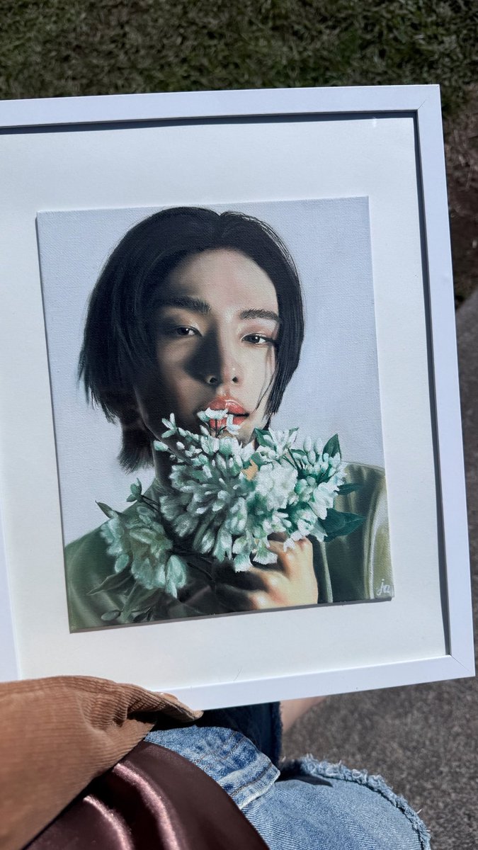 callalixie's tweet image. just dropped my hyune painting off to an art festival to be on display for a week I&apos;ll miss u hyune 🫶🏻