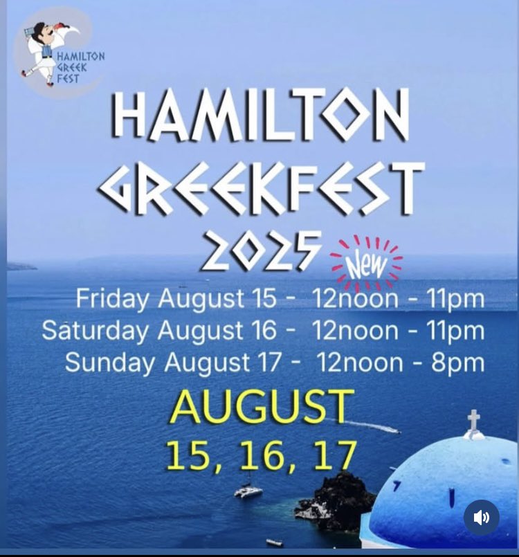 Hamilton Greek Fest (@hamgreekfest) on Twitter photo 