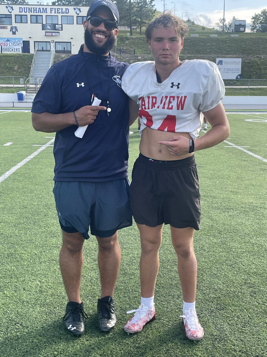 Sebastian Ruttgers (@sebastian_rutt2) on Twitter photo Had a great time at the <a href="/HardrockerFB/">South Dakota Mines Football</a> camp exited for the future to come!
<a href="/CoachRoseSDM/">Coach Rose</a> <a href="/Fbcoach_vrw/">Vance Winter</a> <a href="/CoachRFreeman/">Ryan Lee Freeman</a> Had a great time at the <a href="/HardrockerFB/">South Dakota Mines Football</a> camp exited for the future to come!
<a href="/CoachRoseSDM/">Coach Rose</a> <a href="/Fbcoach_vrw/">Vance Winter</a> <a href="/CoachRFreeman/">Ryan Lee Freeman</a>