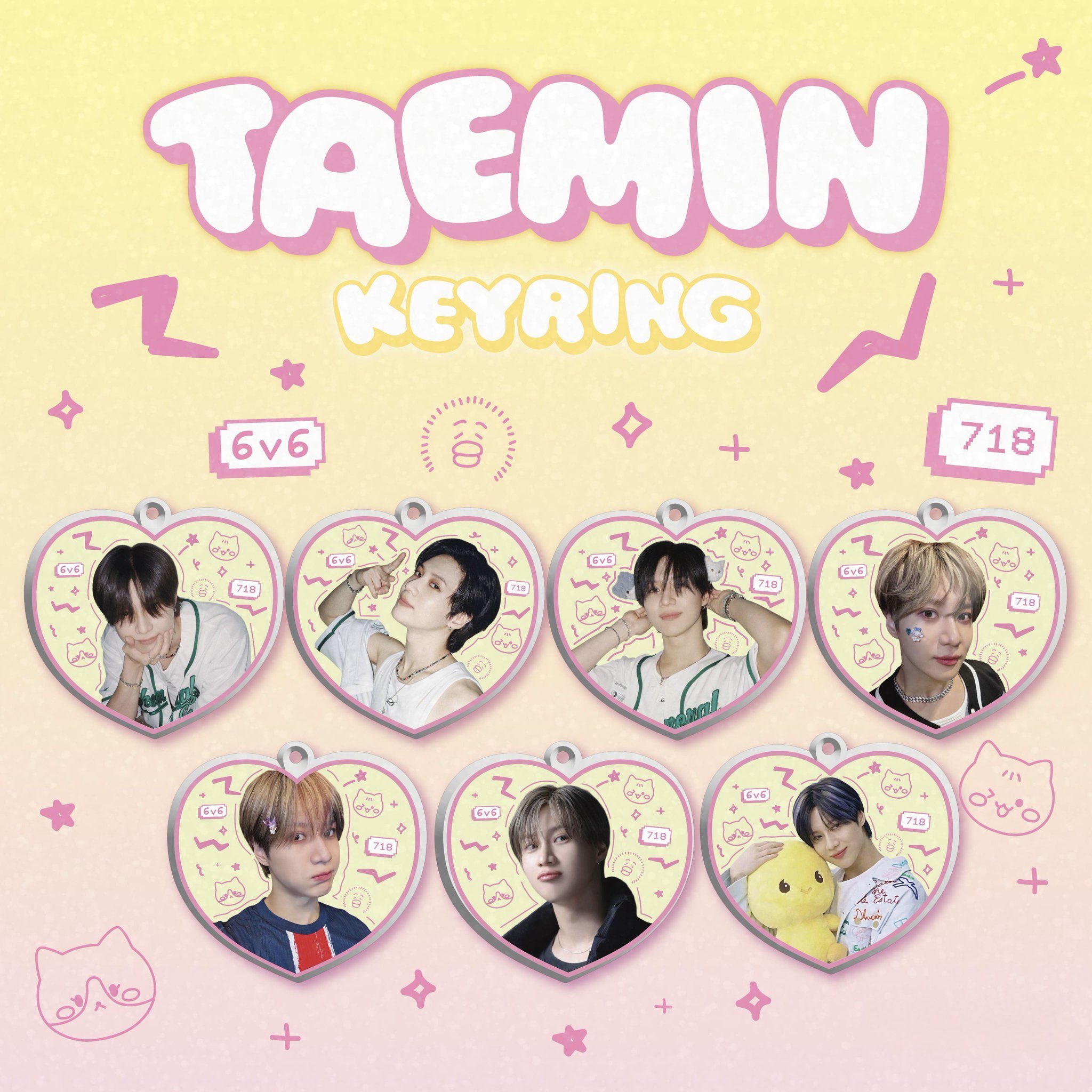 TAEMIN テミン クンデンイ ポップアップキーリング 2点セット TAEMIN テミン クンデンイ ポップアップキーリング 2点セット