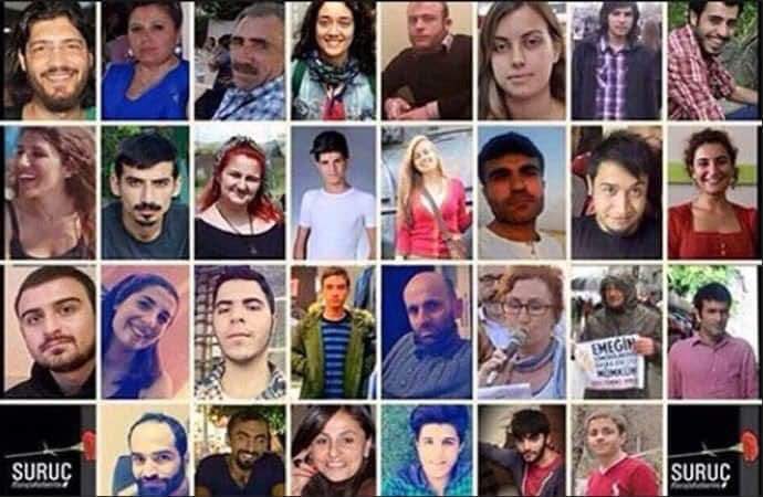 Karanlığa ışık olmak isteyen güzel yürekli çocuklar unutulur mu hiç?
Ölsem unutmam!
33 düş yolcusu kardeşimi hasretle anıyorum.
Hiç unutmayın!
#Suruç10Yıl