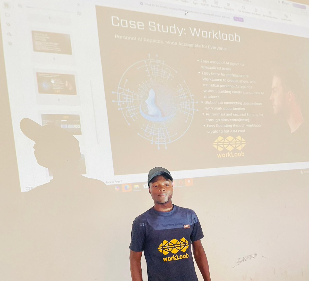 WorkloobGlobal's tweet photo. Easy Entry to AI was a huge success!
Our CEO connected with brilliant minds and shared key insights on the future of work powered by AI.

Let’s build the future together.
🔗 Visit https://t.co/rSMpf7Fl6O
🔔 Follow us &amp; turn on notifications

Built on @base @buildonbase https://t.co/2eGcBLcTYw