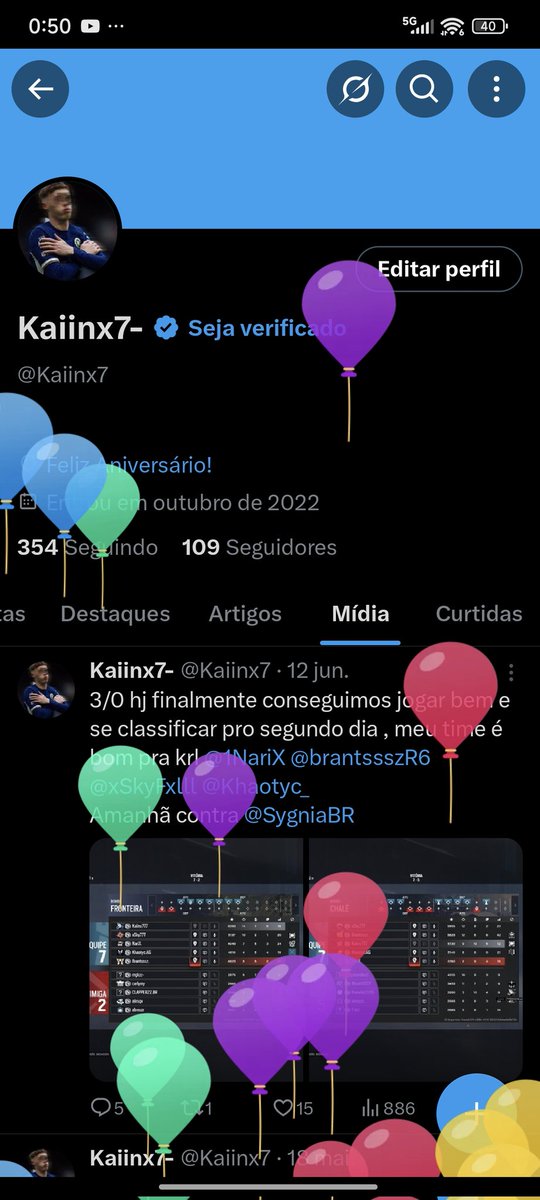 Subiu balão!!!🥳🥳