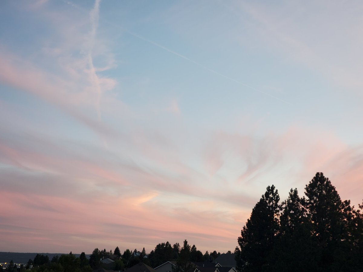CAS369741's tweet image. A wisp of orange clouds this evening. 
20250719 2250 #pnw