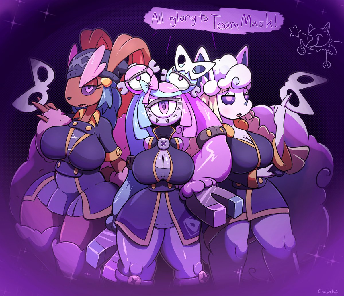 chabble🔞 (@chabble__) on Twitter photo So it's a couple minutes away from being 7/20, so heres a little Birthday piece for <a href="/Sachasketchy21/">Sachasketchy🔞</a> . Nothing too fancy this year, just some of his Rarer Candy gals attempting to sneak into Team Mask's HQ. So it's a couple minutes away from being 7/20, so heres a little Birthday piece for <a href="/Sachasketchy21/">Sachasketchy🔞</a> . Nothing too fancy this year, just some of his Rarer Candy gals attempting to sneak into Team Mask's HQ.