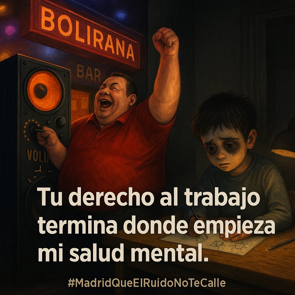 Botiquín Prehospitalario (@botiqunpre43267) on Twitter photo 💼 "Dicen: ‘Tenemos derecho a trabajar.’
Y nosotros preguntamos:
¿A costa de qué? ¿De quién? ¿De cuántas madrugadas robadas?"
#MadridQueElRuidoNoTeCalle
<a href="/madridcund/">Madrid Cundinamarca</a>
<a href="/AlcaldiaMadrid/">Alcaldía de Madrid</a>
<a href="/informativomad/">El Informativo Madrid Cundinamarca</a>
<a href="/empumadrid/">Empumadrid- Empresa Pública de Madrid</a>
<a href="/chavez29060/">Carlos Alberto Chavez Moya</a>
<a href="/CundinamarcaGob/">Gobernación de Cundinamarca</a>
<a href="/albeiro88121123/">albeiro</a>
<a href="/ActivosXElRuido/">ActivosXElRuido</a> 💼 "Dicen: ‘Tenemos derecho a trabajar.’
Y nosotros preguntamos:
¿A costa de qué? ¿De quién? ¿De cuántas madrugadas robadas?"
#MadridQueElRuidoNoTeCalle
<a href="/madridcund/">Madrid Cundinamarca</a>
<a href="/AlcaldiaMadrid/">Alcaldía de Madrid</a>
<a href="/informativomad/">El Informativo Madrid Cundinamarca</a>
<a href="/empumadrid/">Empumadrid- Empresa Pública de Madrid</a>
<a href="/chavez29060/">Carlos Alberto Chavez Moya</a>
<a href="/CundinamarcaGob/">Gobernación de Cundinamarca</a>
<a href="/albeiro88121123/">albeiro</a>
<a href="/ActivosXElRuido/">ActivosXElRuido</a>