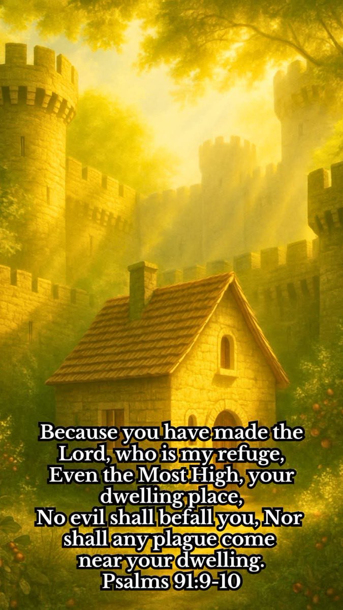 Stewart7Donna's tweet image. When we make the Lord Most High our dwelling place, no evil will befall us, nor shall any plaque come near our dwelling.