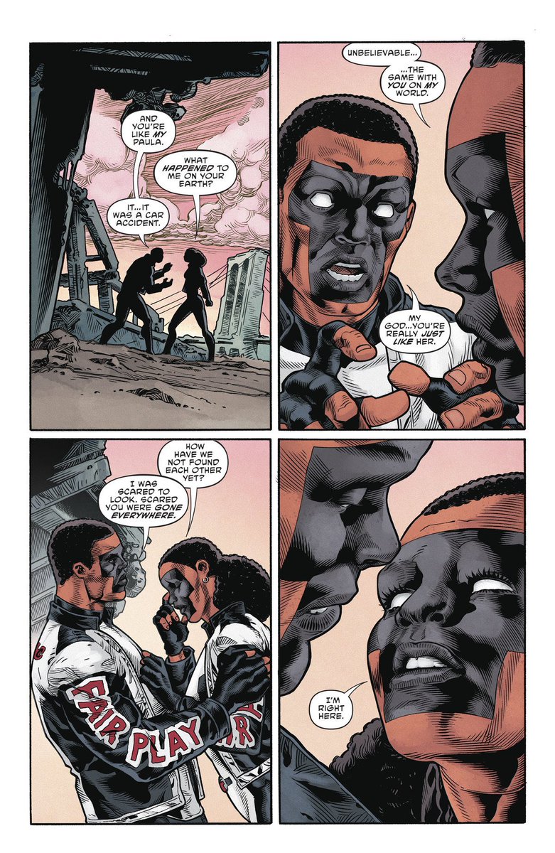 Mr. Terrific finds a version of his wife alive on another Earth