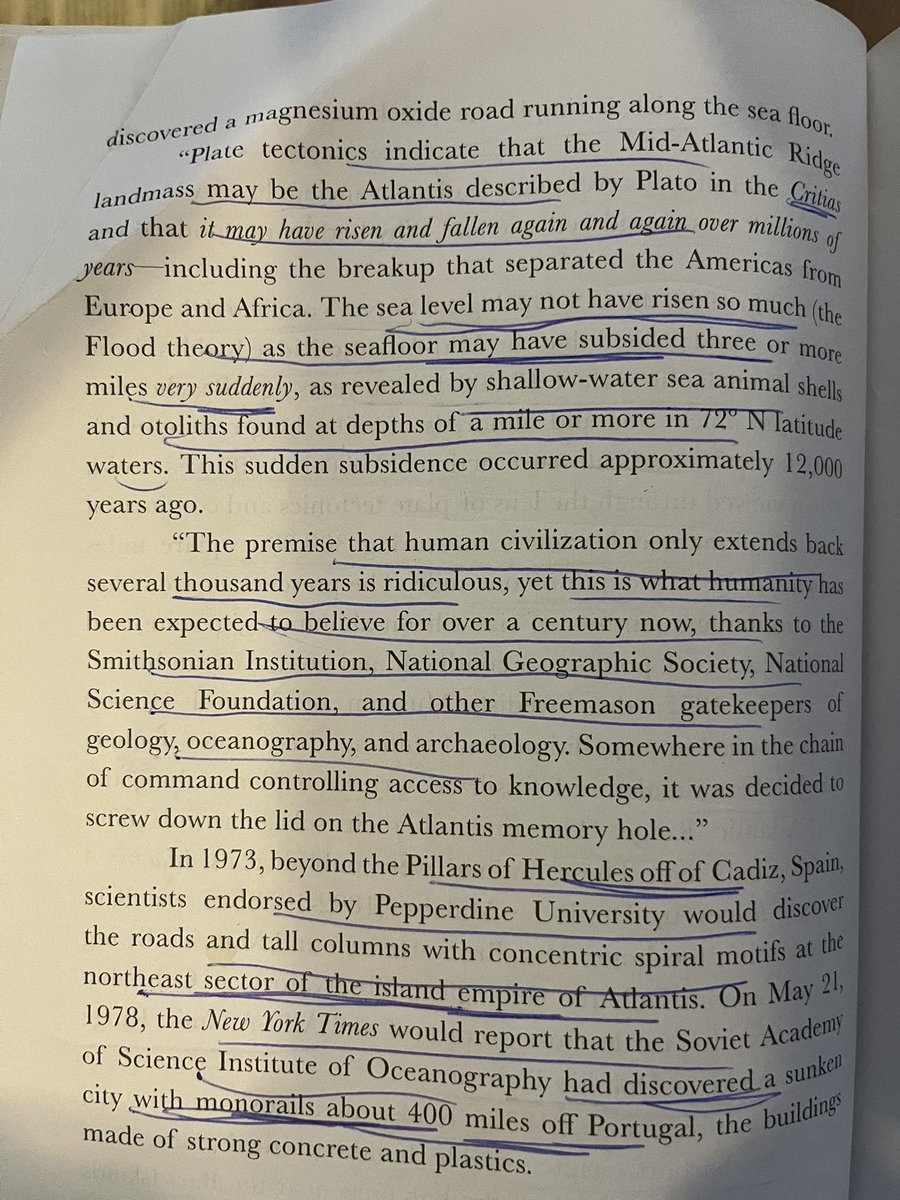 Laocoon66's tweet image. They’ve Already Found Atlantis
In 1936, the U. S. Geological Survey conducted deep core soundings and posited that the Mid-Atlantic Ridge had been above the Atlantic surface 10,000-12,000 years ago…”—Sub Rosa America, Elana Freeland