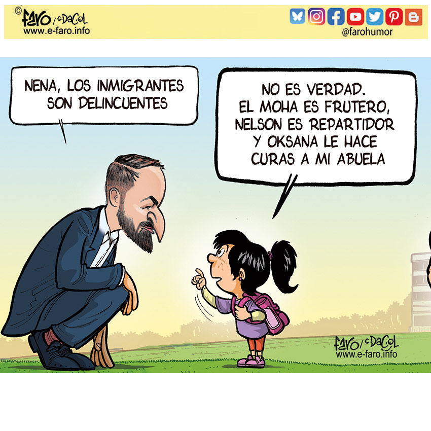 A pesar de que en nuestra experiencia diaria no hacemos más que ver inmigrantes en tiendas, repartiendo, viniendo a hacer reparaciones o conduciendo autobuses; muchos siguen con la cantinela de que: "Solo vienen para cobrar ayudas". 
Es el sesgo del prejuicio.