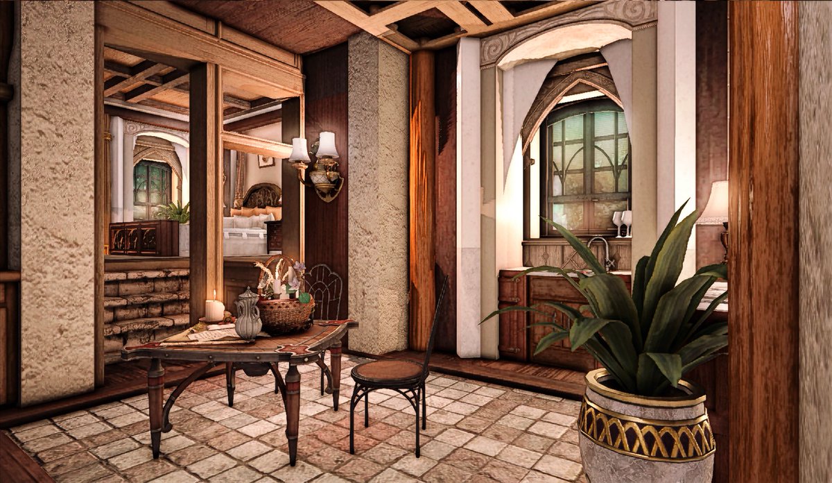 SkybuilderEdgar's tweet photo. Stylish Tuscan-Inspired Design for an Italian Country Home ｜ M size

#ff14 #ffxiv #FF14ハウジング #ff14housing #ffxivhousing #HousingEden https://t.co/EqhyrPfRv4