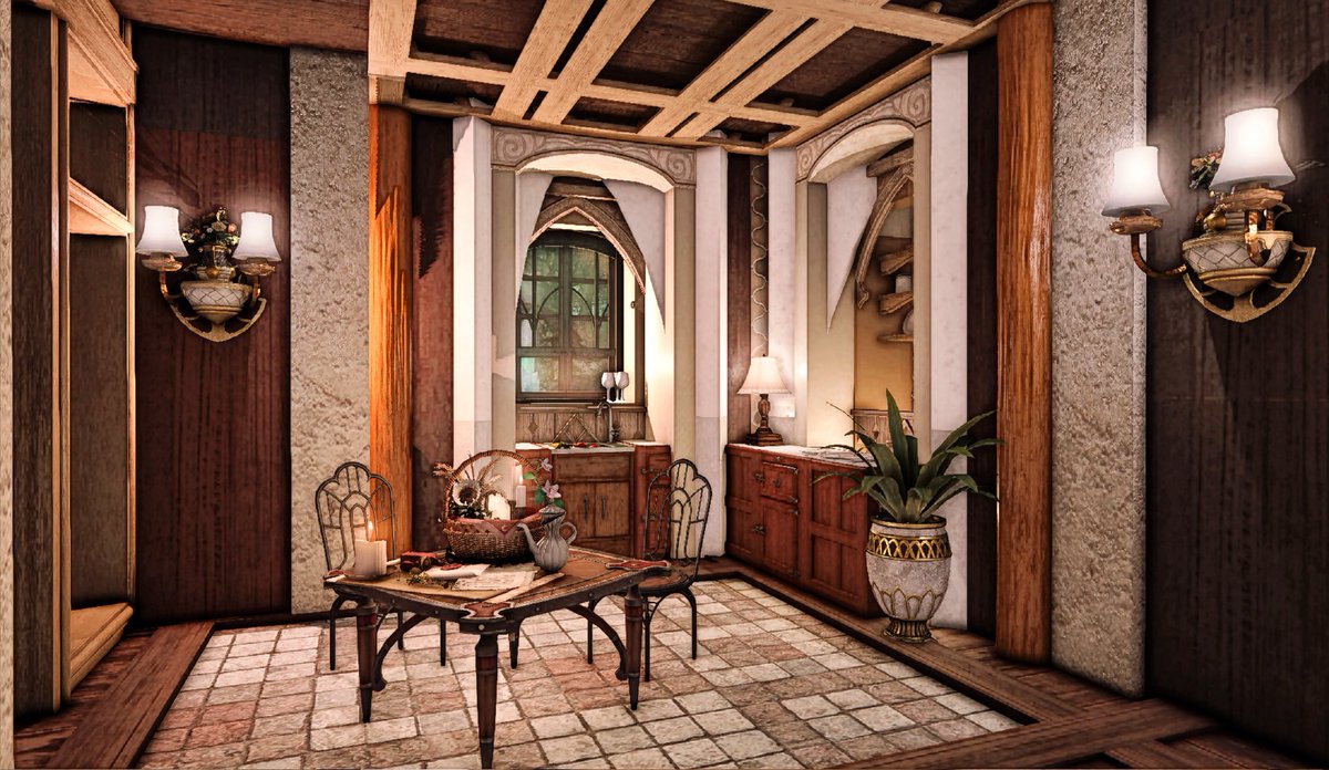 SkybuilderEdgar's tweet photo. Stylish Tuscan-Inspired Design for an Italian Country Home ｜ M size

#ff14 #ffxiv #FF14ハウジング #ff14housing #ffxivhousing #HousingEden https://t.co/EqhyrPfRv4