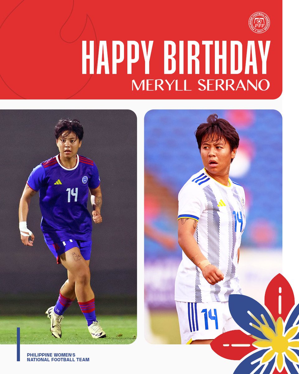 PilipinasWNFT's tweet image. The striker turns 28 today.
๐ Happy birthday, Meryll Serrano ๐