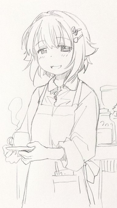 お昼のらくがき幸子
喫茶142'sお待たせしました、本日のコーヒーはスゴイカワイイです 