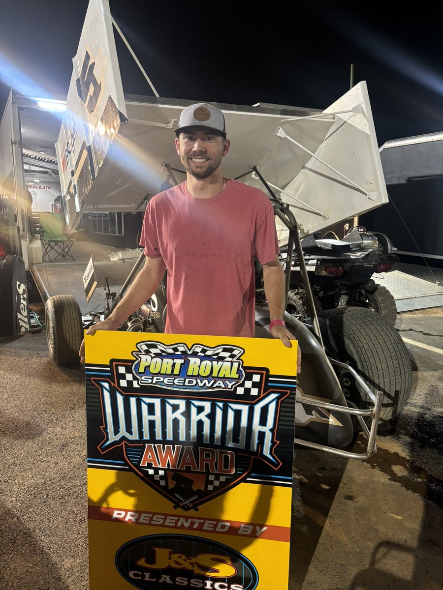 PortRoyalSpdway's tweet image. Jake Karklin is tonight’s J&S Classics Warrior Award winner!