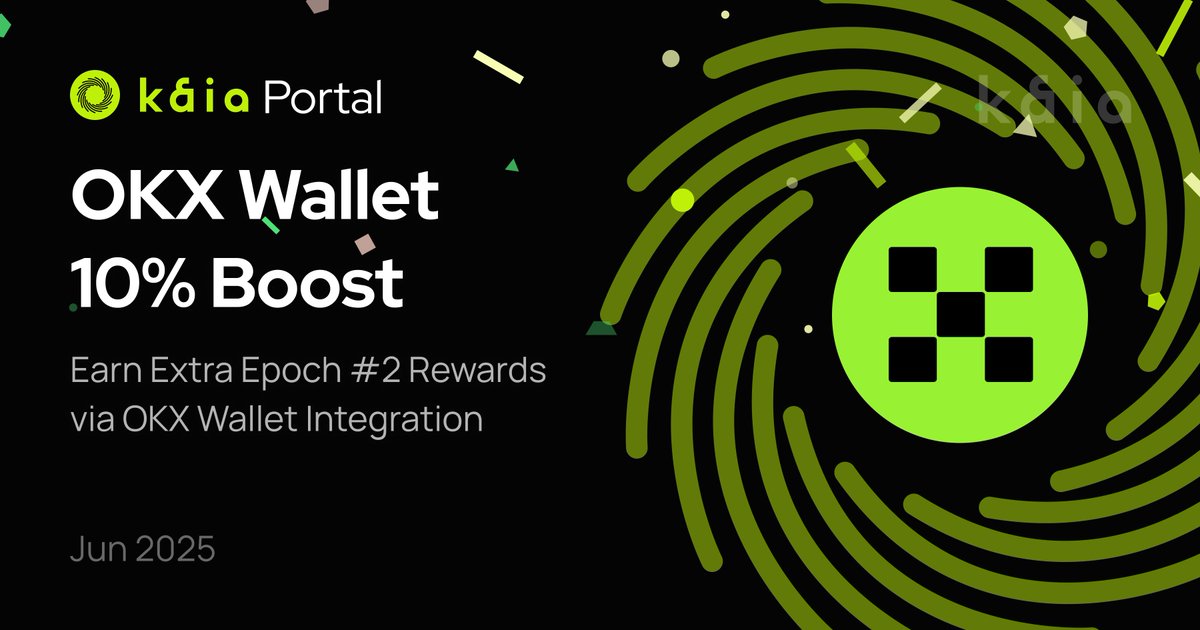 Kaia Portal Epoch 2: Cơ Hội Kiếm Thưởng Thêm 10% Cùng OKX Wallet

Chỉ còn hơn 20 ngày nữa, Epoch 2 của Kaia Portal sẽ kết thúc. Đặc biệt, OKX Wallet mang đến 10% điểm thưởng thêm khi tham gia!

Hướng dẫn cách kiếm $KAIA và các token trong hệ sinh thái KaiaChain👇