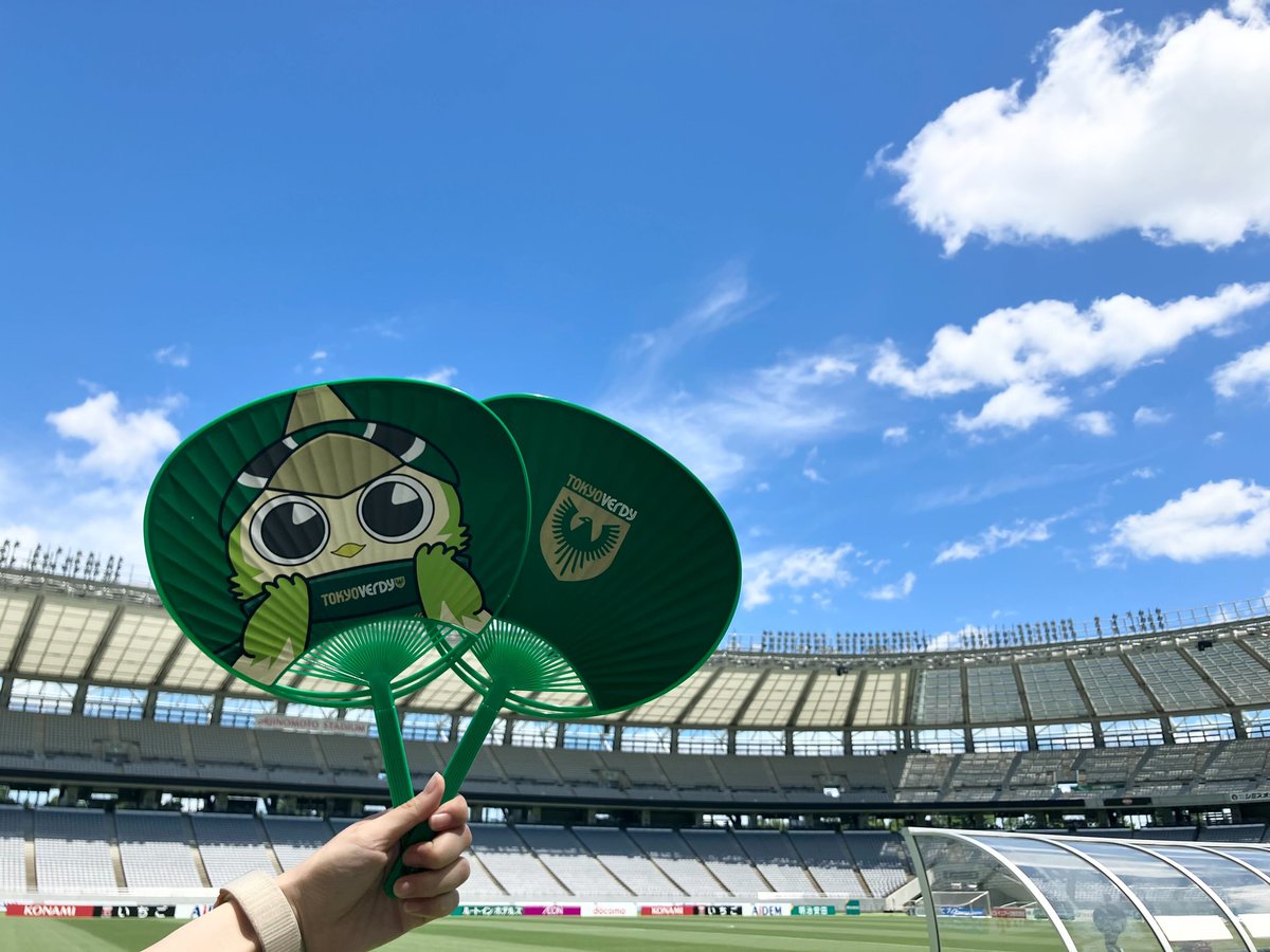 本日の味スタは快晴🏝️ 夏らしい青空で日差しも強く、熱中症対策は